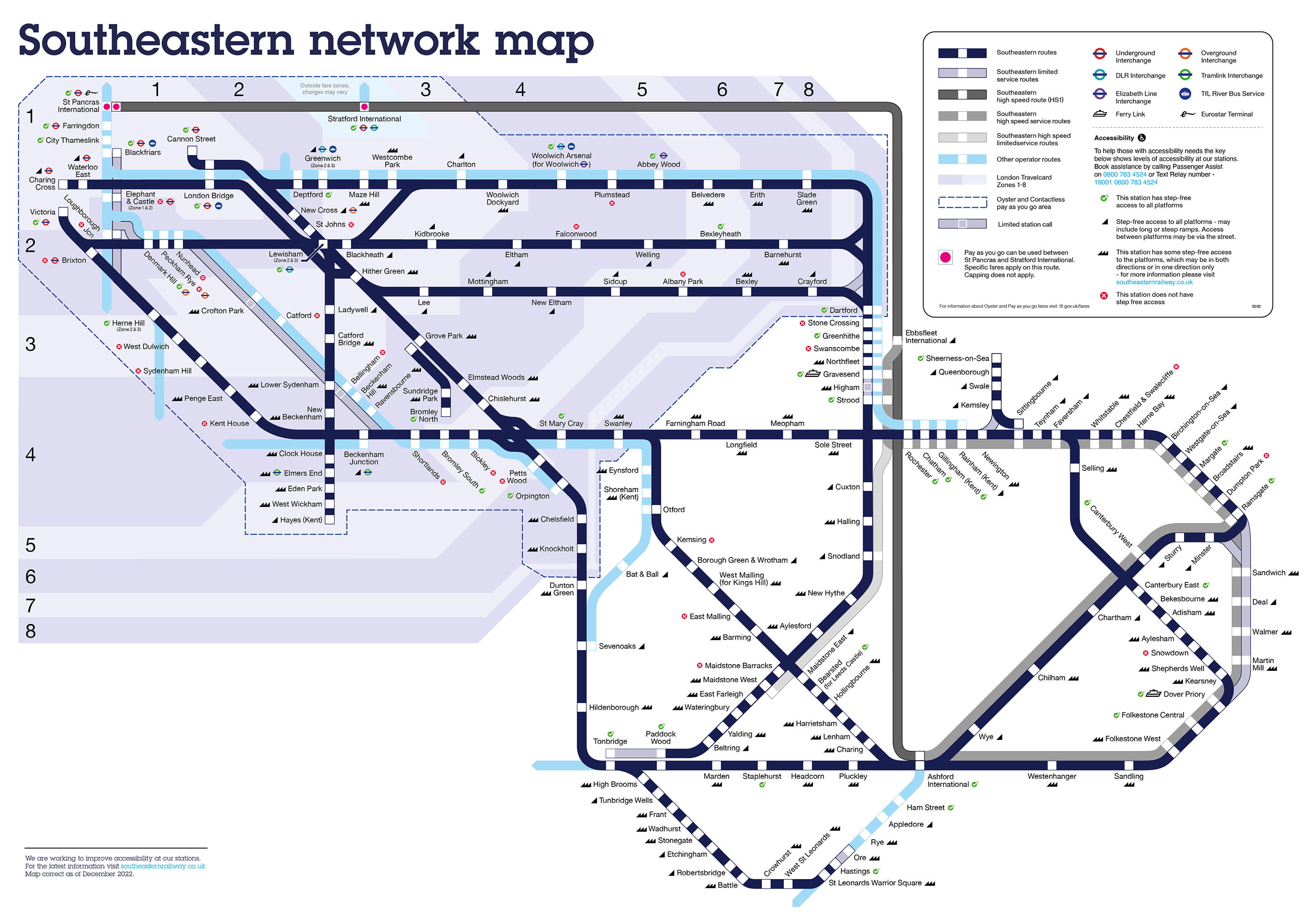 Network Route Map December 2022