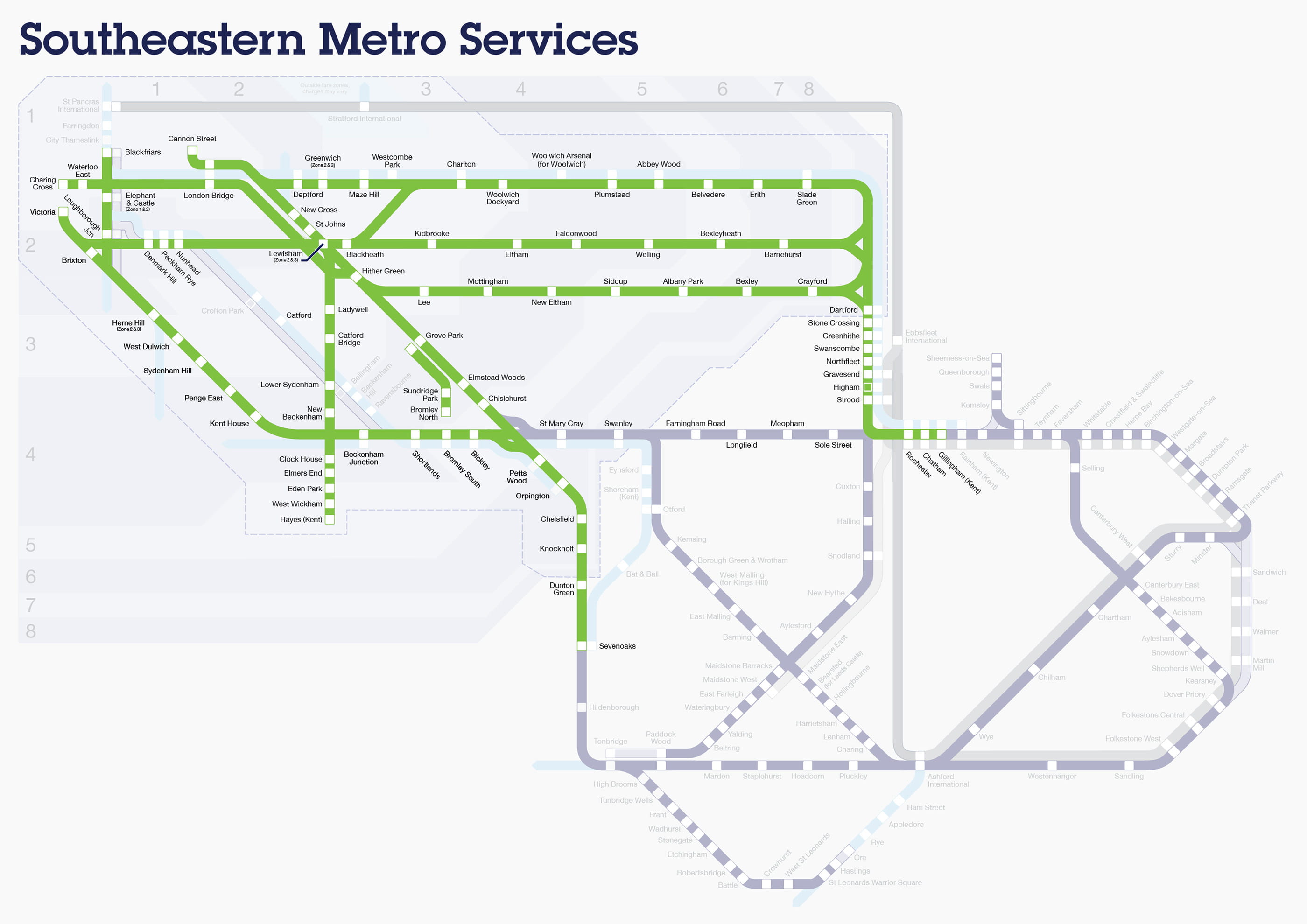 Southeastern Network Metro Map