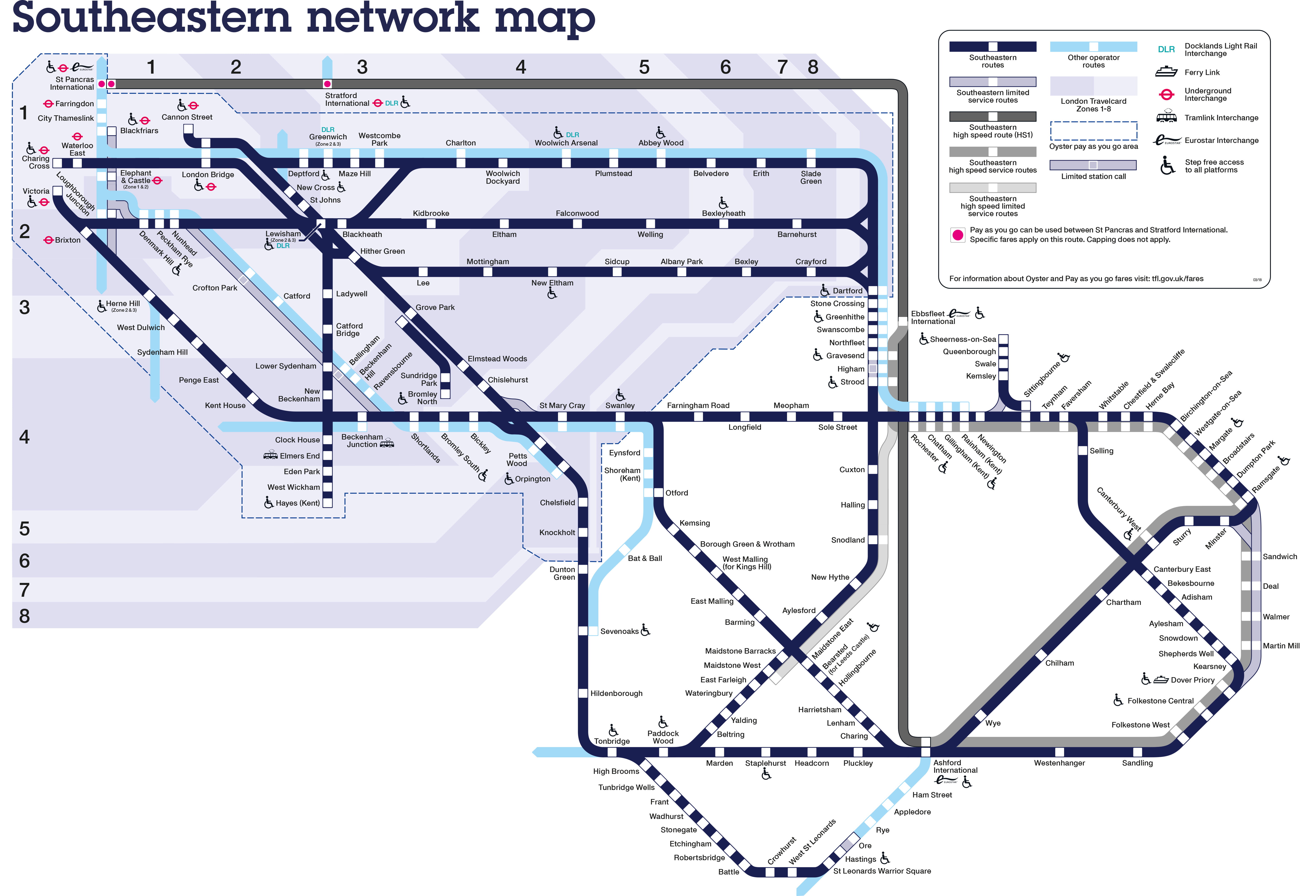 southern line rail route